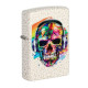 Zippo Skull Headphones Design benzines öngyújtó  - Színes fejhallgatós koponya mintával