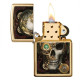 Zippo Anne Stokes benzines öngyújtó  - steampunk koponya mintával