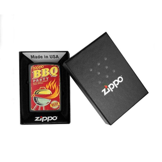 Benzines Zippo öngyújtó  -  BBQ Party