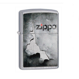 Benzines Zippo öngyújtó  -  Hámozott fém