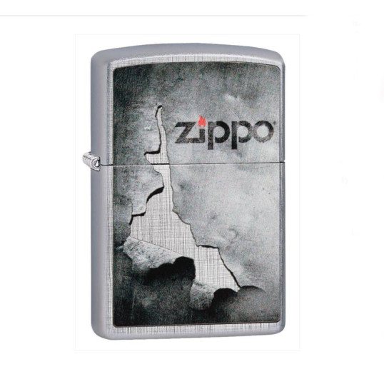 Benzines Zippo öngyújtó  -  Hámozott fém