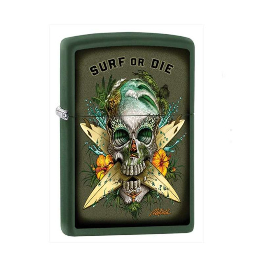 Benzines Zippo öngyújtó  -  Szörfözz vagy halj meg