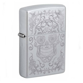 Benzines Zippo öngyújtó  -  Vésett koponya