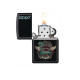 Zippo Tattoo Design fekete benzines öngyújtó – tetoválás stílusú mintával