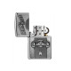 Zippo Born to Ride szálcsiszolt króm benzines öngyújtó – 3D hatású gördeszka mintával