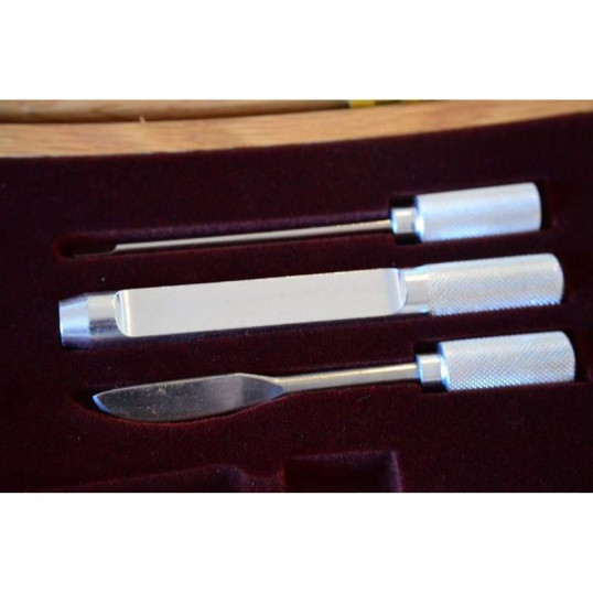 Pipakaparó készlet 7 részes, fa díszdobozban - Angelo