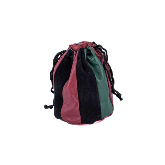 Padonio dohánytartó erszény színes bőrből-piros-zöld-fekete