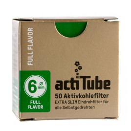 ActiTube extra slim pipa filter aktívszenes 6mm - 50db