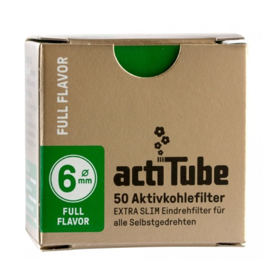 ActiTube extra slim pipa filter aktívszenes 6mm - 50db