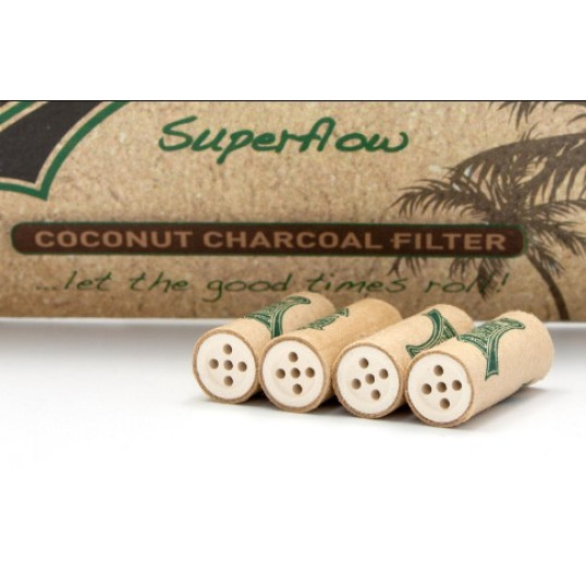 Hazy s Superflow filter, kókuszdióhéjjal töltve 50 darab - 8mm