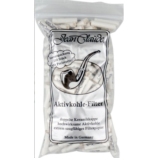 Jean Claude aktívszén pipa filter 9 mm, 210 db