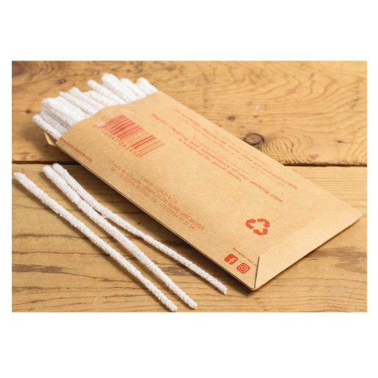 Chacom pipatisztító szárkefe pipákhoz fehér és piros, kónikus - 50 db