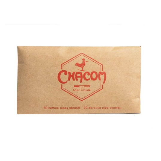 Chacom pipatisztító szárkefe pipákhoz fehér és piros, kónikus - 50 db