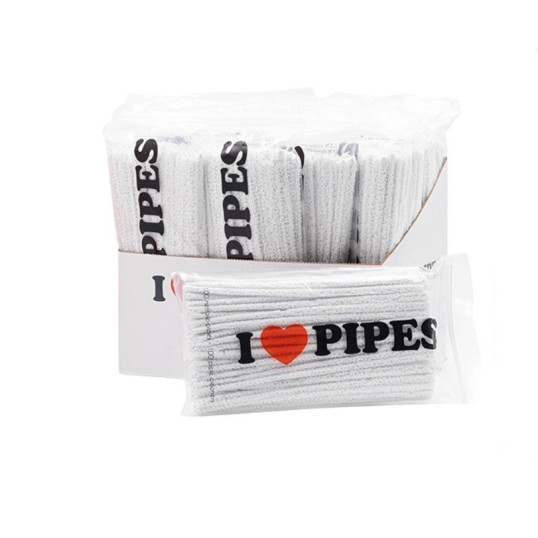 Chacom I love Pipes pipatisztító szárkefe fehér színű, kónikus - 100 db