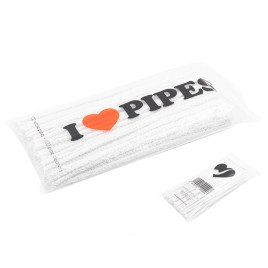 Chacom I love Pipes pipatisztító szárkefe fehér színű, kónikus - 100 db