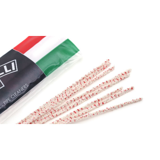 Savinelli pipatisztító szárkefe pipákhoz fehér és piros, 50 db