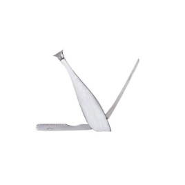 Delfin formájú gyöngyház színű pipatömködő 3 részes - Angelo