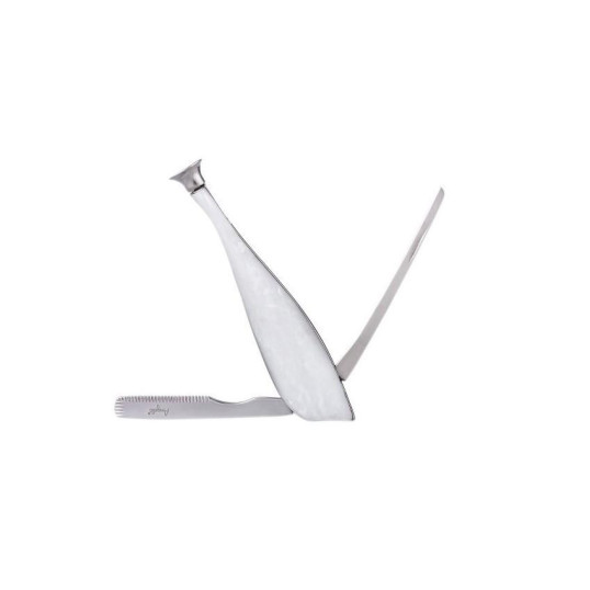 Delfin formájú gyöngyház színű pipatömködő 3 részes - Angelo