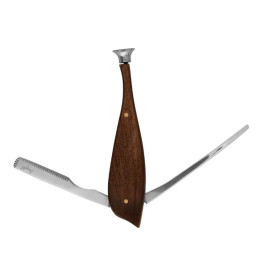 Angelo márkájú pipatömködő hal formájú 3 részes - barna színű fa borítással