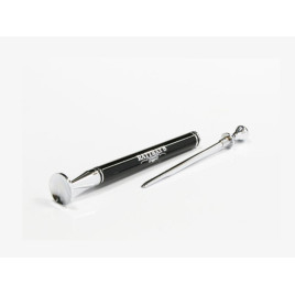 Rattrays Thin Caber Tamper, pipatömködő kihúzható pipa szurkálóval fekete/króm színű - Rattrays felirattal