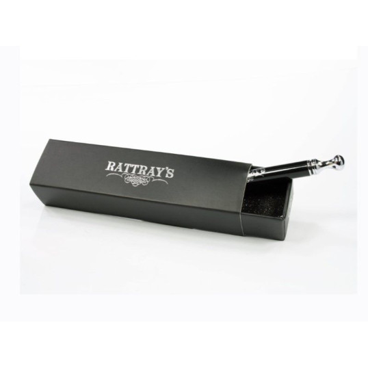 Rattrays Thin Caber Tamper, pipatömködő kihúzható pipa szurkálóval fekete/króm színű - Rattrays felirattal