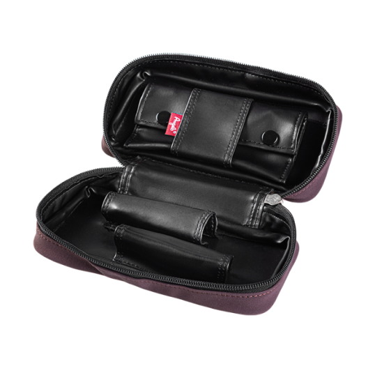 Angelo barna színű műbőr pipatáska - külön dohánytartó rekesz