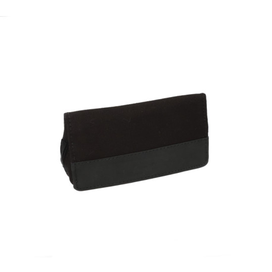 Angelo vászon pipatáska, 2 pipa részére, aromazáró dohánytartó rekesszel, fekete