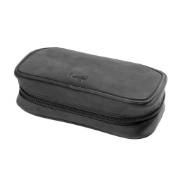 Angelo kecskebőr pipatáska 2 pipa számára, fekete színű