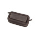 Angelo bőr pipatáska 3 pipa számára – barna színű, cipzáros kivitel