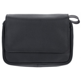 Padonio fekete színű műbőr pipatáska - 4 pipa számára