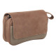 Padonio bőr pipatáska 3 pipa számára - Barna színű, külön rekesszel a dohány számára
