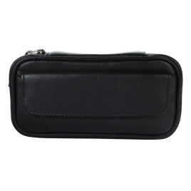 Műbőr pipatáska 2 pipa számára - Fekete színű