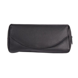 Padonio fekete színű bőrből készített pipatáska - 1 pipa számára