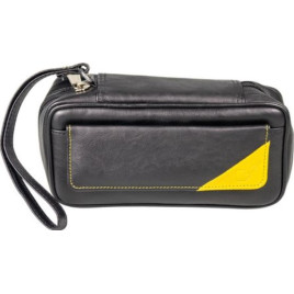 Minőségi Padonio pipatáska 2 pipa részére fekete színű-műbőr