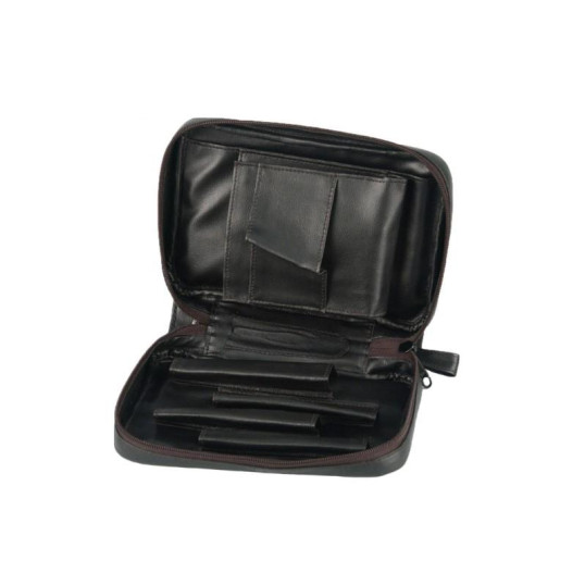 Padonio bőr pipatáska 4 pipa számára - Fekete színű
