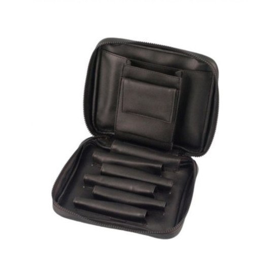 Padonio bőr pipatáska 6 pipa számára - Fekete színű