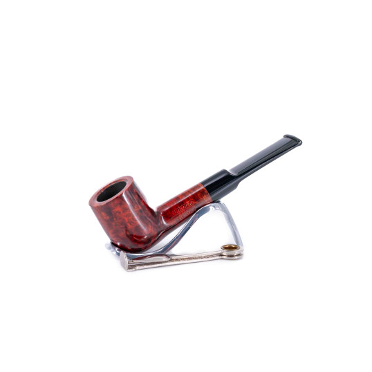 Adsorba 9mm-es filteres bruyer pipa, vörösesbarna színű, Billiard típusú, nyerges, akril csutorával - 1