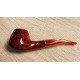 Angelo brandy hanga gyökér pipa – 9 mm filteres, polírozott vörös fej, arany színű díszgyűrűvel
