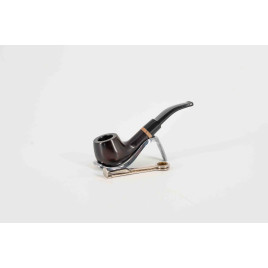 Angelo Midi hangagyökér pipa, vörösesbarna, 9 mm filteres, hajlított bent forma, nyerges