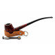 Angelo Midi vörösesbarna hajlított Churchwarden pipa – 9 mm filteres