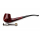 Angelo Midi vörösesbarna hajlított Churchwarden pipa – 9 mm filteres