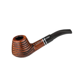 Angelo barna színű hanga gyökér pipa 9mm filterrel - Rusztikolt