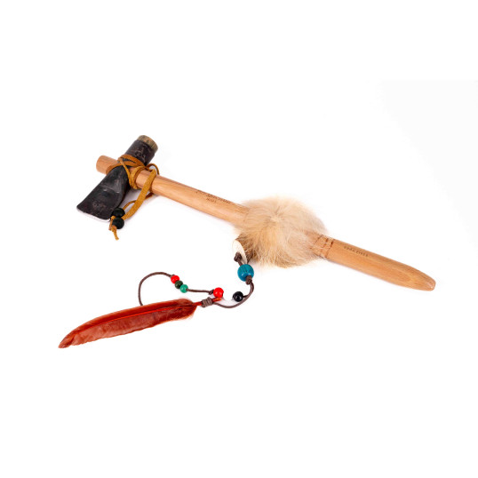 Brog nagyméretű egyedi fejszének álcázott pipa - Díszítésekkel