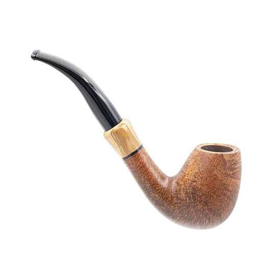 Chacom Supreme Brune matt barna színű 9 mm filteres hangagyökér pipa - Hajlított pipaszárral