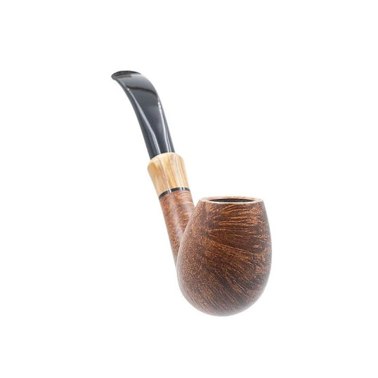 Chacom Supreme Brune matt barna színű 9 mm filteres hangagyökér pipa - Hajlított pipaszárral