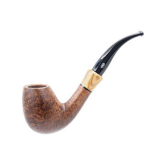 Chacom Supreme Brune matt barna színű 9 mm filteres hangagyökér pipa - Hajlított pipaszárral