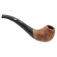Chacom Volute N1 Unie matt barna színű hanga gyökér pipa - Enyhén hajlított fekete színű szopókával