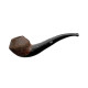 Chacom Volute N4 Sablée homokfúvott barna színű hanga gyökér pipa - Enyhén hajlított fekete színű szopókával