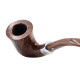 Chacom Chambord Unie barna színű gyökér mintás, dublin formájú, briar gyökér pipa, krém színű akril szárral, ezüst színű gyűrűvel
