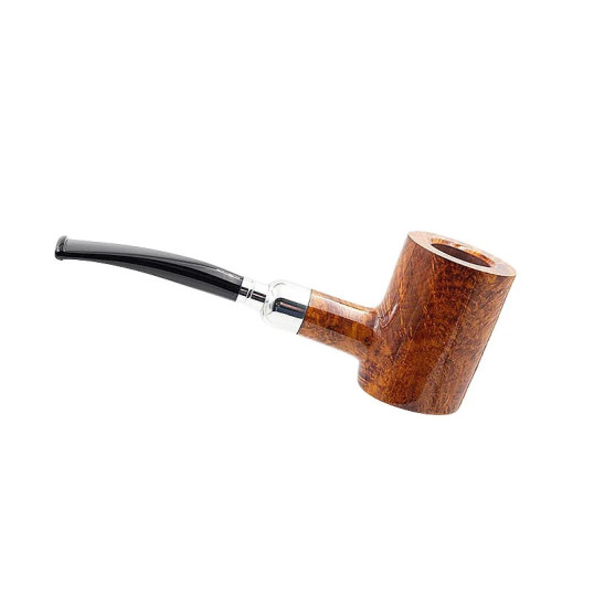 Chacom Spigot Brune 156 matt sötétbarna színű hanga gyökér pipa - Enyhén hajlított fekete színű szopókával
